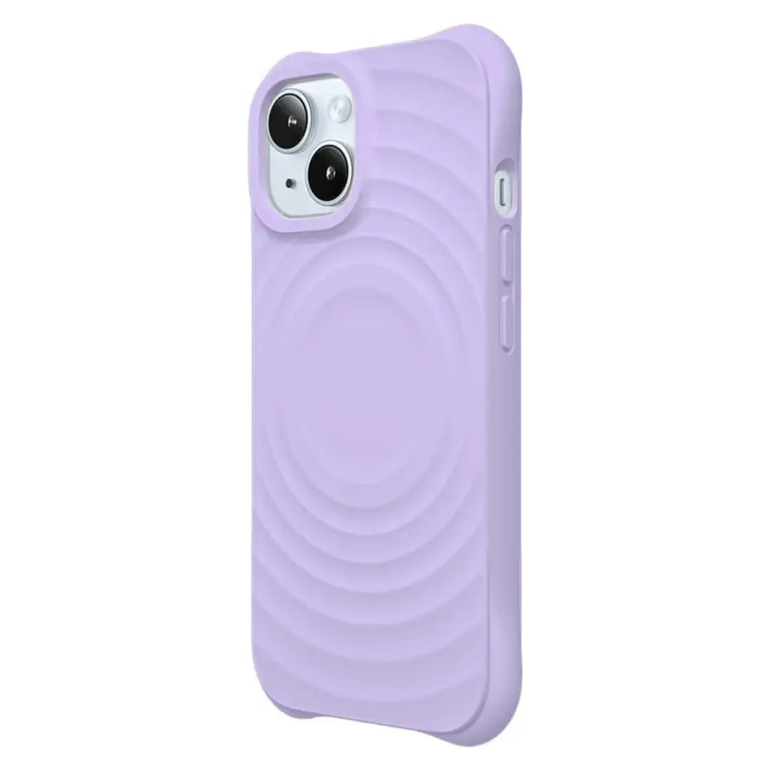 iPhone 15 Plus/iPhone 14 Plus Magsafe Water Ripple Tpu Case Purple